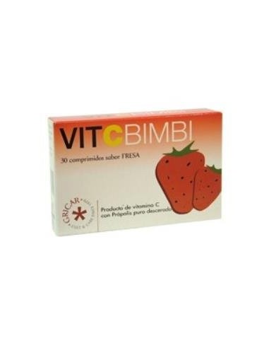 Propolis Vit.C Bimbi Fresa 30 Comprimidos de Herbofarm