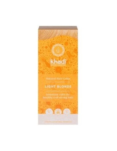 Tinte Herbal Color Rubio Claro 100 Gramos Khadi