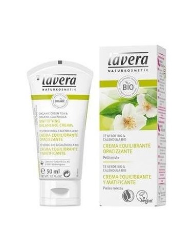 Crema Equilibrante Matificante Te Verde 50 Mililitros Lavera