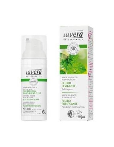 Fluido Hidratante Purificante Menta 50Ml. de Lavera