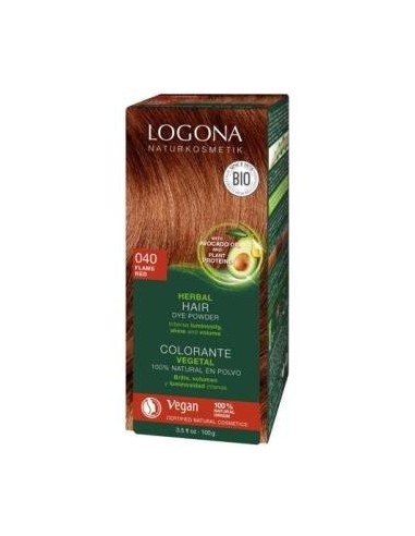 Colorante Vegetal Cobre Intenso 040 100Gr. de Logona