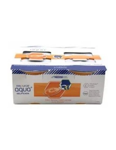 Resource Aqua+ Gelificada Naranja 4Tarrinas Meritene