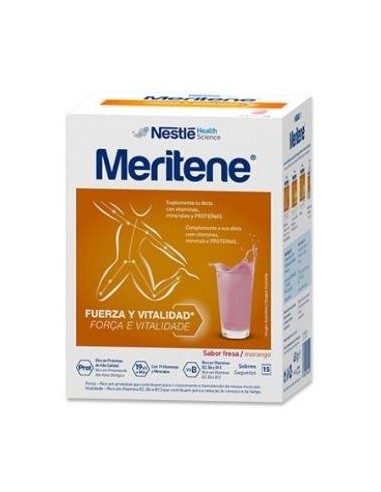 Meritene Batido Fresa 15 Sobres Meritene