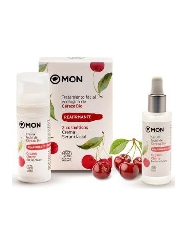 Pack Crema + Serum Facial Reafirmante De Cereza Bio de Mondeconatur