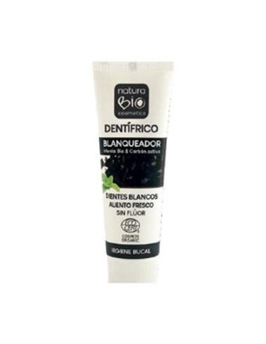 Dentifrico Blanqueador Menta-Carbon Activo 75 Mililitros Naturabio Cosmetics