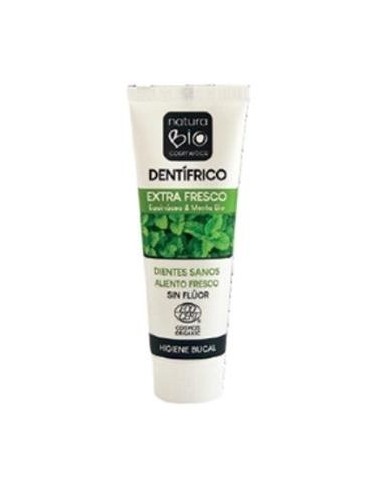 Dentifrico Extra Fresco Echinacea-Menta 75 Mililitros Bio Naturabio Cosmetics