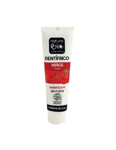 Dentifrico Infantil Fresa 50 Mililitros Naturabio Cosmetics