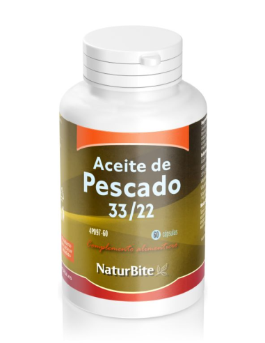 Aceite De Pescado 1000Miligramos 60 Cápsulas  Naturbite