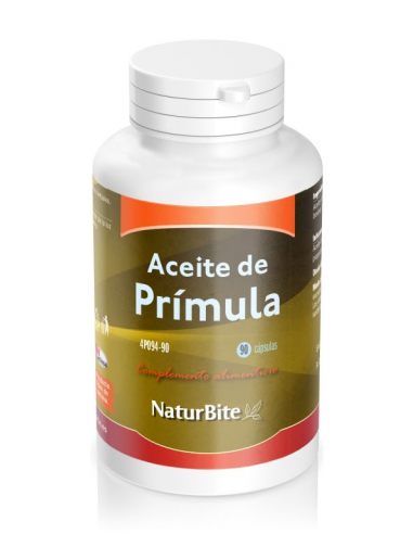 Aceite de Primula 1000mg, 90 Caps. Gel de Naturbite