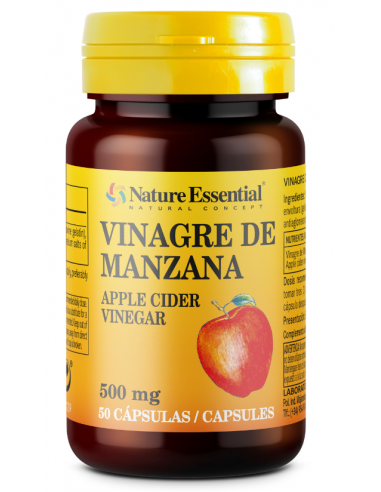 Vinagre de manzana 500 mg. 50 capsulas