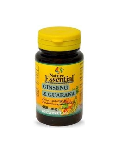 Ginseng & guarana 400 mg. 50 capsulas