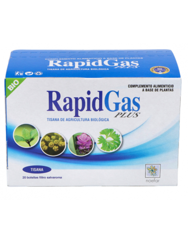 Rapidgas (Carminagas) Bio Tisana 20S Sobres de Noefar