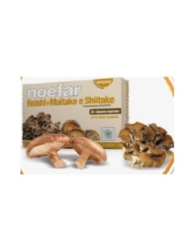 Reishi + Maitake + Shiitake 30Cap. de Noefar