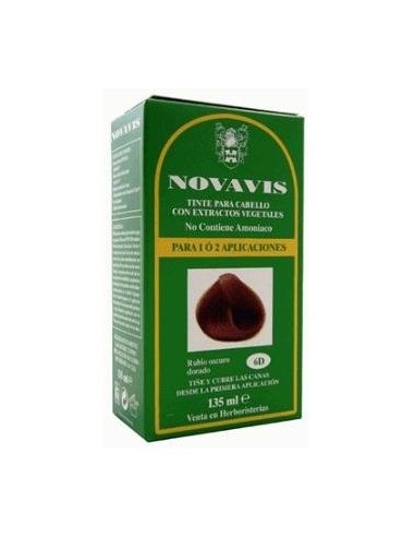 Tinte Novavis 6D Rubio Oscuro Dorado 120 Ml de Novavis