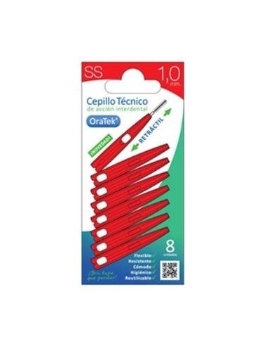 Cepillo Interdental Retractil 1Mm 8 Unidades Oratek