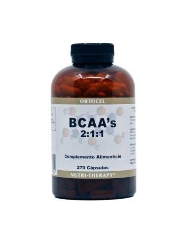 Bcaa 2:1:1 270 Cápsulas  Ortocel Nutri-Therapy