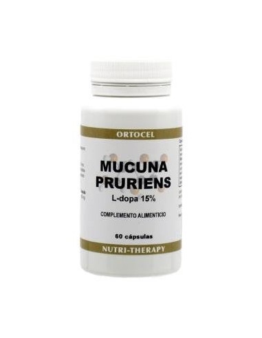 Mucuna Pruriens 400Miligramos 60 Cápsulas  Ortocel Nutri-Therapy