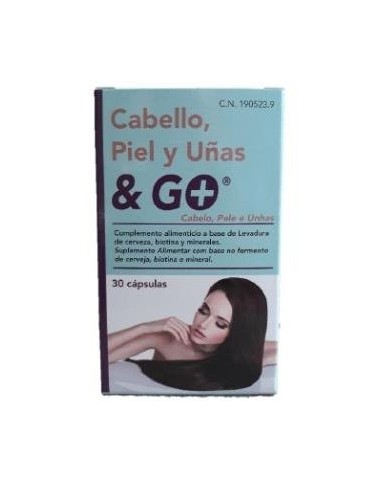 Cabello Piel Y Uñas 30 Cápsulas  Pharma & Go