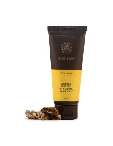 Exfoliante Facial Nuez, Curcuma Y Sandalo 100 Gramos Soultree