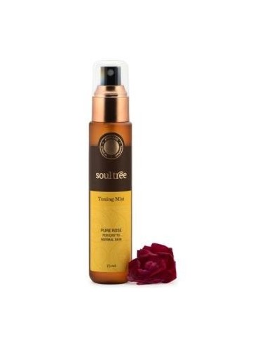 Tonico Facial Rosa Piel Normal Y Seca 100 Mililitros Soultree