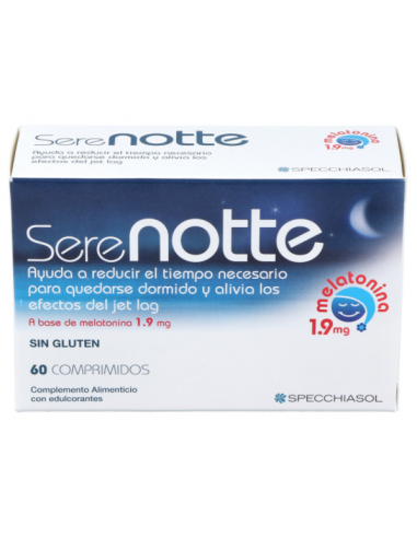 Melatonina 1'9 (Serenotte) 60 Masticables Specchiasol