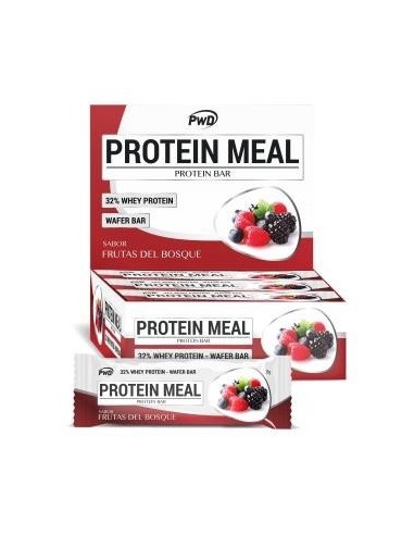 Protein Meal Barritas Frutas Del Bosque 12Uds. Pwd Nutrition