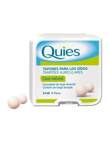 Tapones Para Los Oidos Cera Natural 16 Unidades Quies Quies