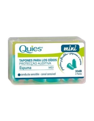 Tapones Espuma Mini 6 Unidades Quies Quies