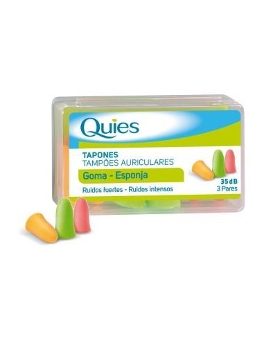 Tapones Espuma Colores Surtidos 6 Unidades Quies Quies