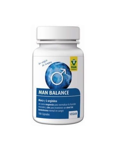 Man Balance Tribulus Plus 100 Cápsulas  Sg Vegan Raab Vitalfood