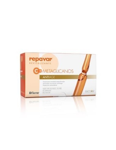 Repavar Revitalizante Metaglicanos Antiage 30 Ampollas Repavar