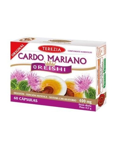 Cardo Mariano + Reishi 60 Cápsulas  Terezia