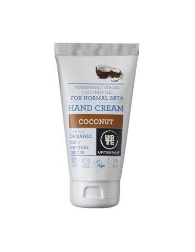 Crema De Manos Coco 75 Mililitros Eco Vegan Urtekram