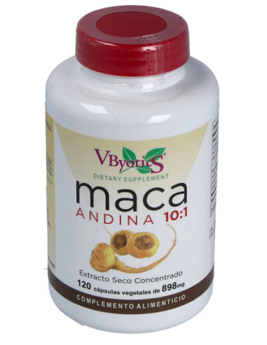 Maca Andina 700 mg 10:1120 Cápsulas Vegetales Vbyotics