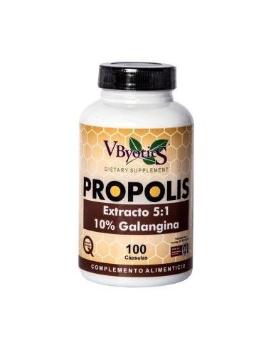 Propolis 10% Galangina 100 Cápsulas Vegetales Vbyotics