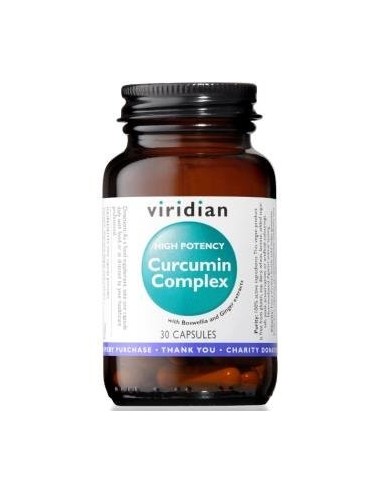 Curcumina Complex Alta Potencia 30 Cápsulas Veg. Viridian