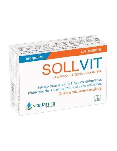 Sollvit 30 Cápsulas  Vitalfarma