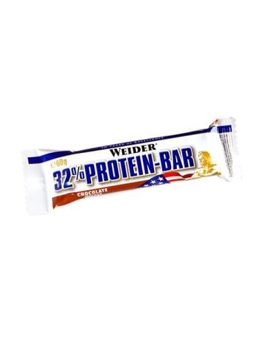 Barrita Chocolate 60 gr 32 % Proteina 24 uds de Weider