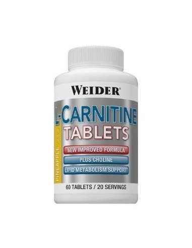 Weider L-Carnitina Sabor Piña 60Comp.Mast. de Weider