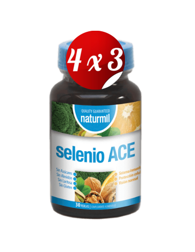 Pack 4x3 uds Selénio Ace Perlas 30 Capsulas De Dietmed