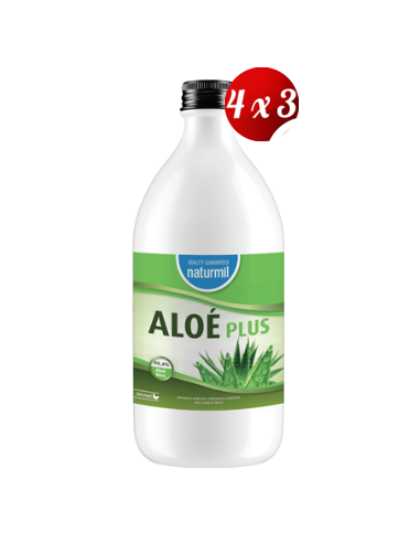 Pack 4x3 uds Aloé Plus Zumo Natural 1000 Ml De Dietmed