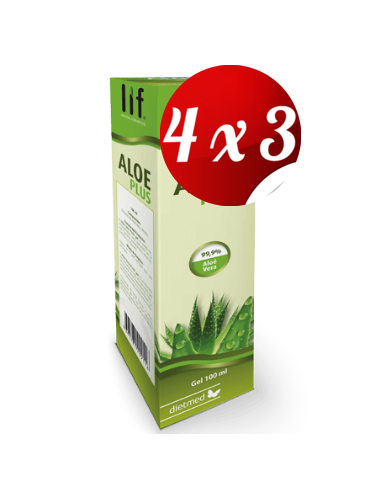 Pack 4x3 uds Aloe Vera Plus  Gel 100Ml De Dietmed