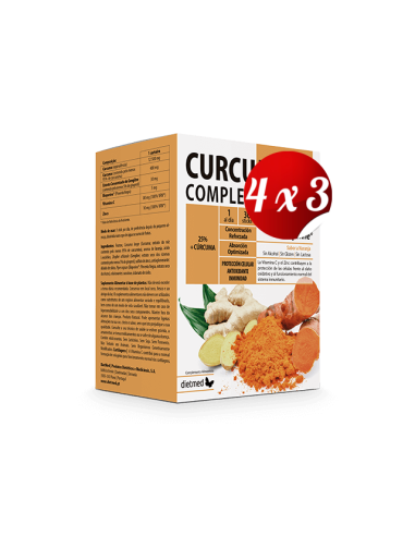 Pack 4x3 uds Curcumega Complex 12.500 Mg 30 Sticks De Dietmed