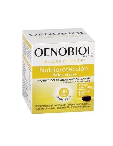 Oenobiol Solaire Intensif Nutriproteccion 30 Cápsulas  Oenobiol