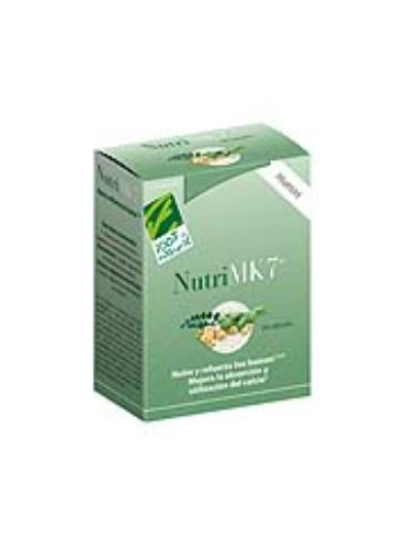 NutriMK7® Huesos. Caja con 60 cápsulas de 45µg de vit. K2, calcio coral marino y vit. D3