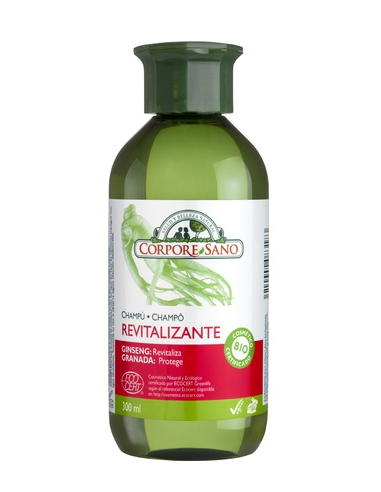 Champu Revitalizante Ginseng, Granada Ecocert 300 ml de Corpore Sano