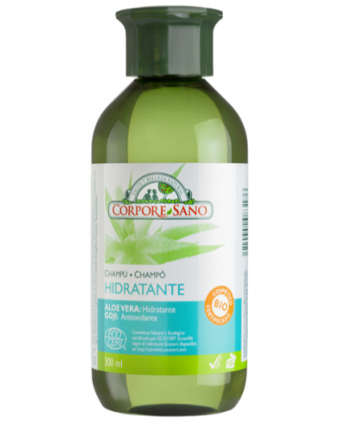 Champu Aloe Vera, Goji Hidratante Ecocert 300 ml de Corpore Sano