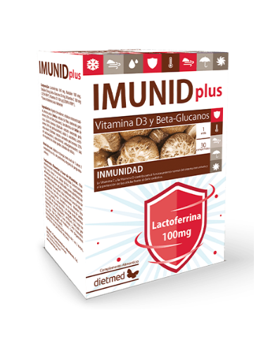 Imunid Pus + Lactoferrina  30 Comprimidos De Dietmed