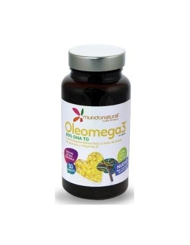 Oleomega 3 80% Dha 30Cap. de Mundonatural