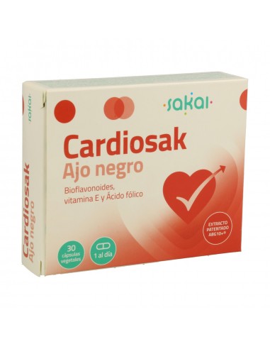 Cardiosak  Ajo Negro 30 Caps De Sakai